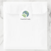 Rond Sticker pour logo Simple Earth Media (Sac)