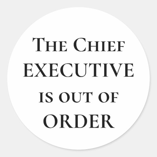 Rond Sticker pour l'opinion politique (Devant)