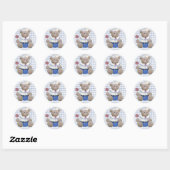 Rond Sticker pour l'ours de l'alior (Feuille)