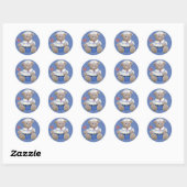 Rond Sticker pour l'ours de l'alior (Feuille)