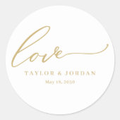 Rond Sticker pour Mariage couleur modifiable pour l'amo (Devant)