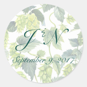 Rond Sticker pour Mariage de bière