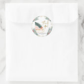 Rond Sticker pour Merci d'anniversaire pour fille à bas (Sac)