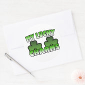 Rond Sticker pour mes charmes chanceux (Enveloppe)