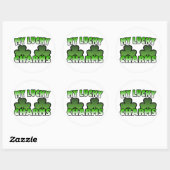Rond Sticker pour mes charmes chanceux (Feuille)