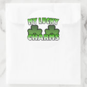 Rond Sticker pour mes charmes chanceux (Sac)