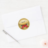 Rond Sticker pour monogramme de la médaille (Enveloppe)