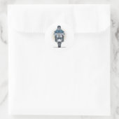 Rond Sticker pour moto de police (Sac)