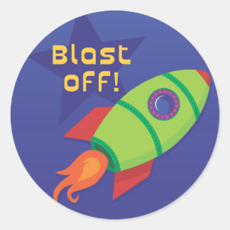 Rond Sticker pour navire à fusée