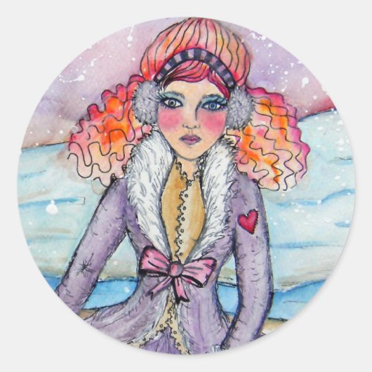 Rond Sticker pour neigeuse (Devant)