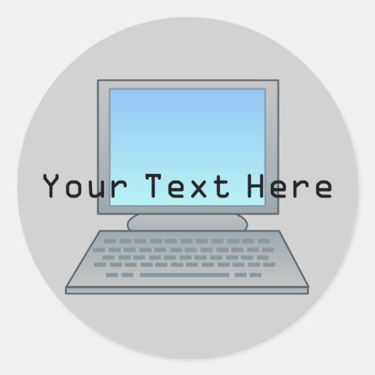 Rond Sticker pour ordinateur (Devant)