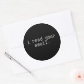 Rond Sticker pour ordinateur portable pirate - E-mail (Enveloppe)