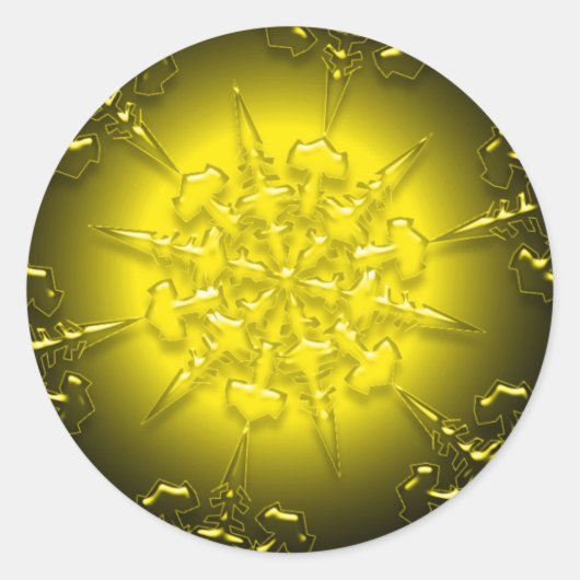 Rond Sticker pour ornement or (Devant)