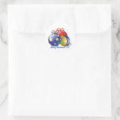 Rond Sticker pour ornements de Noël (Sac)