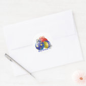 Rond Sticker pour ornements de Noël (Enveloppe)