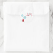 Rond Sticker pour ornements de vacances (Sac)