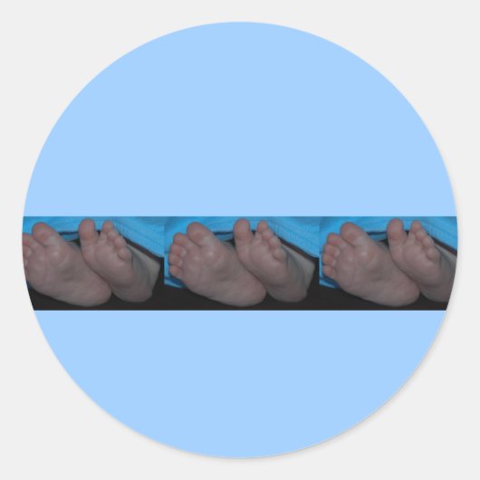 Rond Sticker pour orteils pour bébé (Devant)