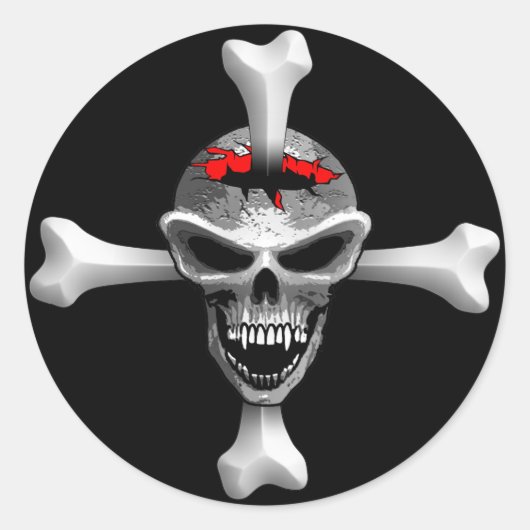 Rond Sticker pour os crâniens (Devant)