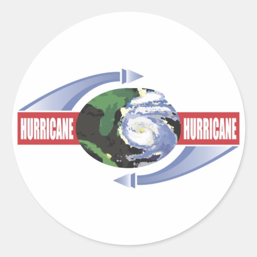 Rond Sticker pour ouragan (Devant)