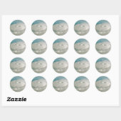 Rond Sticker pour ouragan (Feuille)
