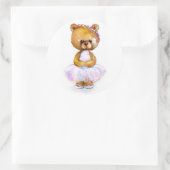 Rond Sticker pour ours de ballet minuscule (Sac)