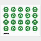 Rond Sticker pour panneau de recyclage (Feuille)