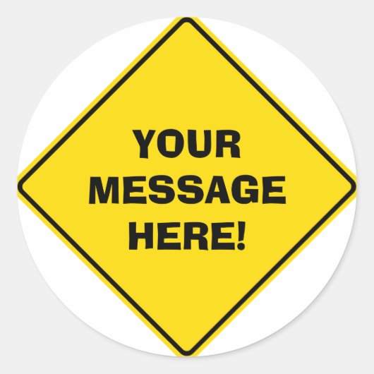 Rond Sticker pour panneau routier (Devant)