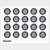 Rond Sticker pour panneaux Zodiac amusants (Feuille)