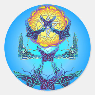 Rond Sticker pour papillons Imbolc