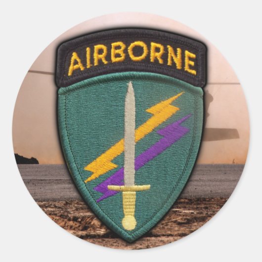 Rond Sticker pour patch Ops spécial USACAPOC(A) (Devant)