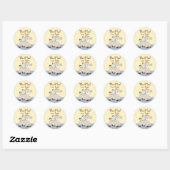 Rond Sticker pour petit agneau (Feuille)