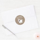 Rond Sticker pour petit agneau (Enveloppe)