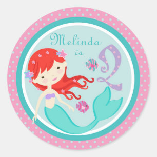 Rond Sticker pour petite sirène Auburn 2B