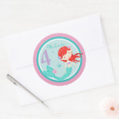 Rond Sticker pour petite sirène Auburn 4 (Enveloppe)