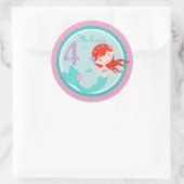 Rond Sticker pour petite sirène Auburn 4 (Sac)