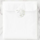 Rond Sticker pour petits pétales - Merci (Sac)