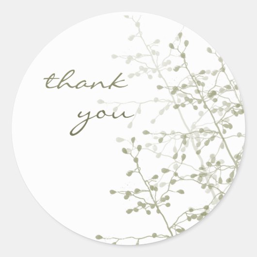 Rond Sticker pour petits pétales - Merci (Devant)