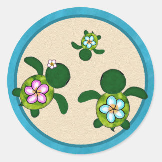 Rond Sticker pour phoque 02B pour Baby shower de TORTLE