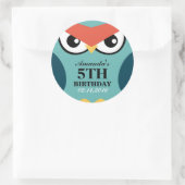Rond Sticker pour phoque Invitation Anniversaire (Sac)