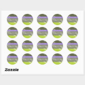 Rond Sticker pour phoque simple et doux (Feuille)