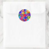 Rond Sticker pour pinceau multicolore (Sac)