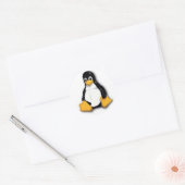 Rond Sticker pour pingouin Tux Linux (Enveloppe)