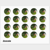 Rond Sticker pour plaque de cygne (Feuille)