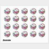 Rond sticker pour pois doux (Feuille)