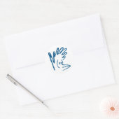 Rond Sticker pour poulets (Enveloppe)