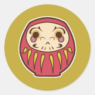 Rond Sticker pour poupée Daruma