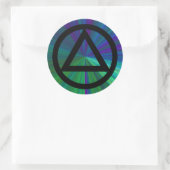 Rond Sticker pour récupération circulaire et triangulai (Sac)