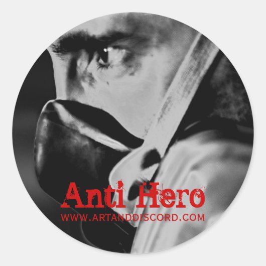 Rond Sticker pour Respirateur Anti-Hero (Devant)