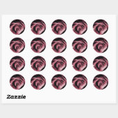Rond Sticker pour Rose à vin (Feuille)