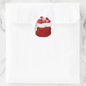 Rond sticker pour sac de Noël (Sac)